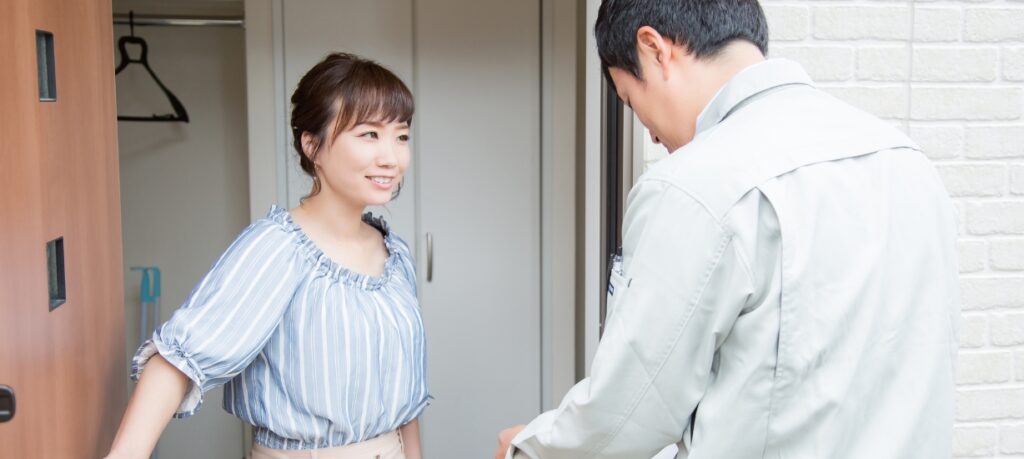 施工中は何かとご近所さんにご迷惑が掛かってしまいます。トラブルの基とならないよう、ご近所に納得いただいてから安心してリフォームを行えるよう配慮いたします。