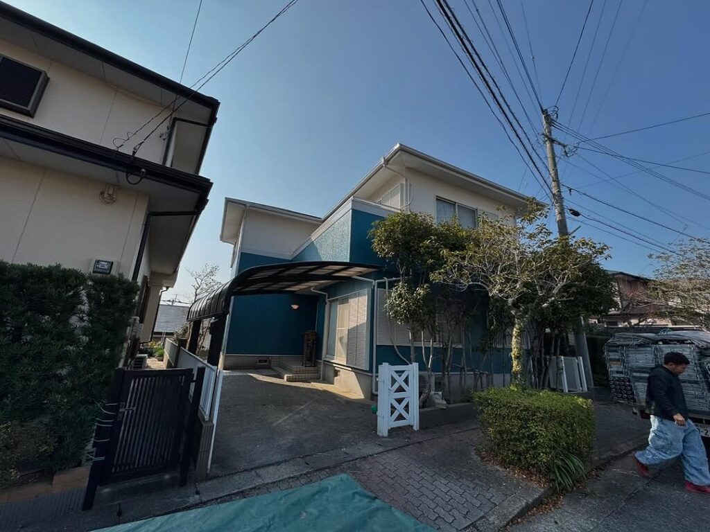 佐世保のお客様で、屋根外壁塗装工事が無事に終わりました1