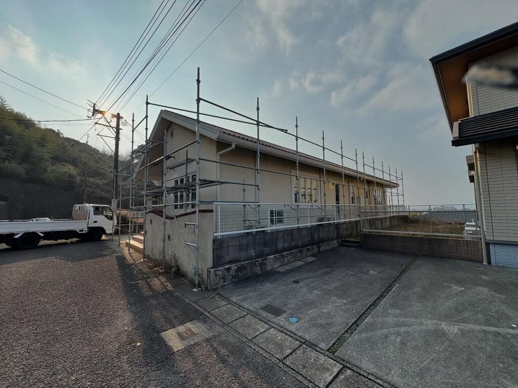 佐世保のお客様で、屋根外壁塗装工事が無事に終わりました6