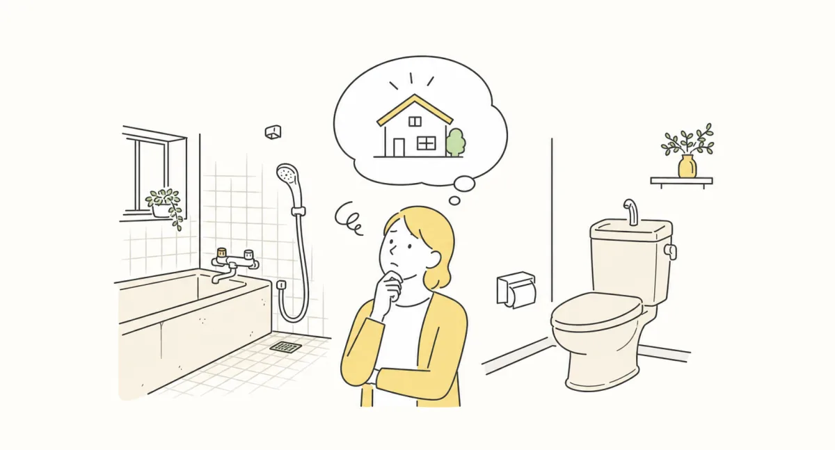 古くなった浴室やトイレに困るお客様